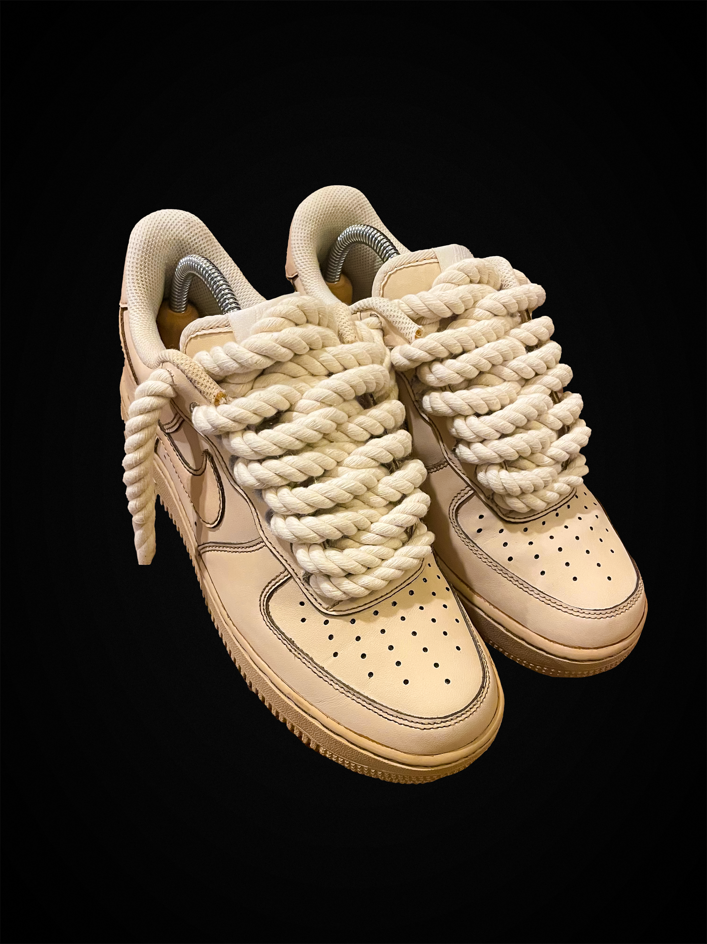 Rope Lace Air Force 1 Trainers - Coffee