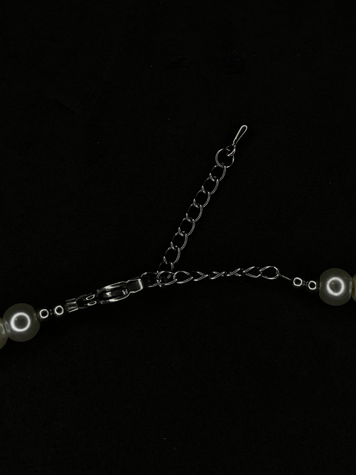 x2 Cross Pendant Pearl Necklaces - White/Pink