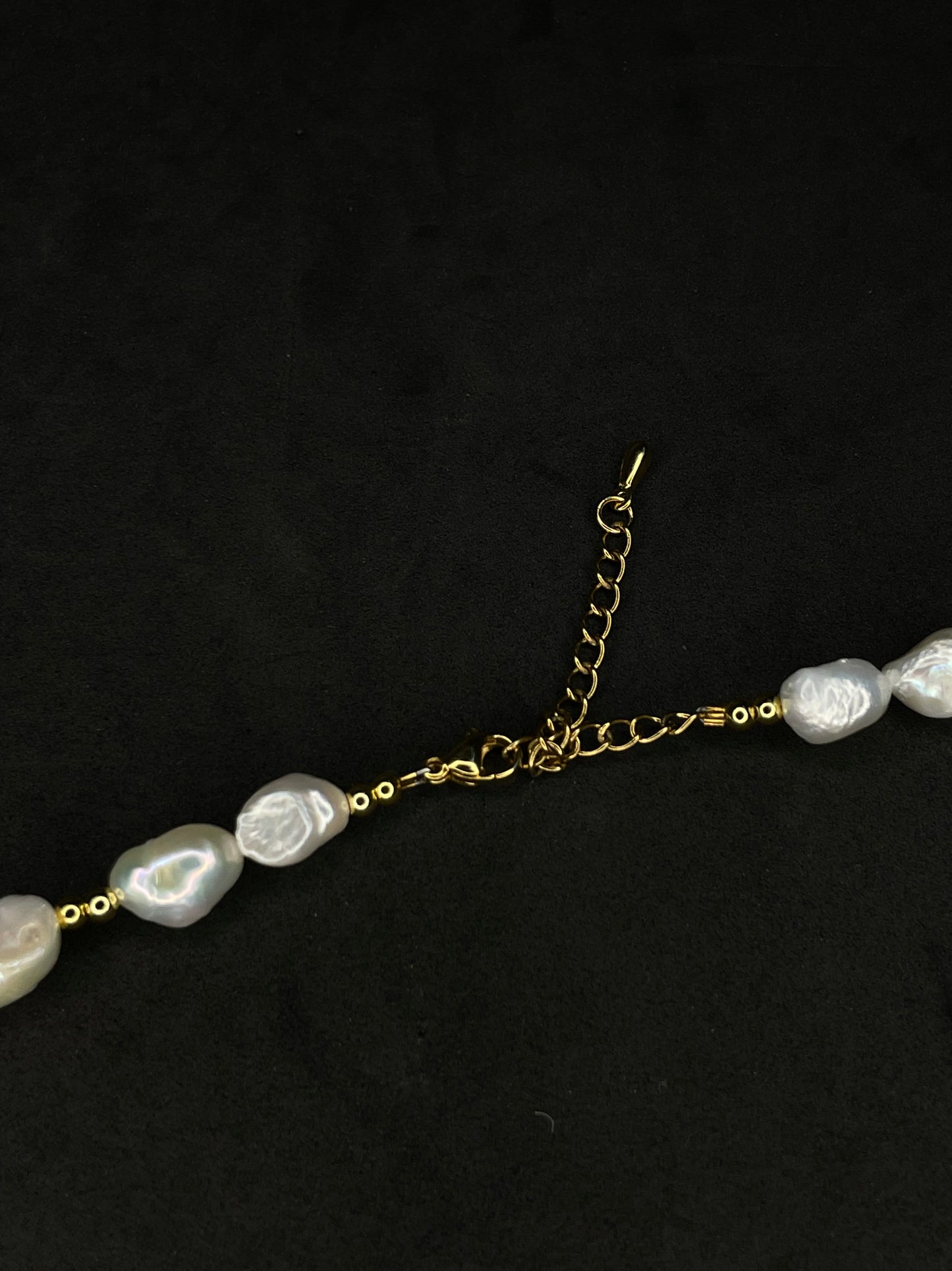 x2 Freshwater Pearl Necklaces Gold (Mixed Charms) - White/Gold