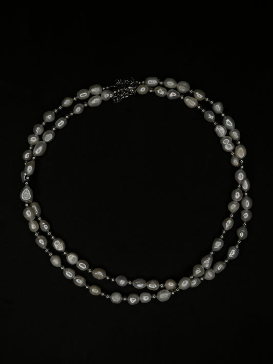 x2 Freshwater Pearl Necklaces - White