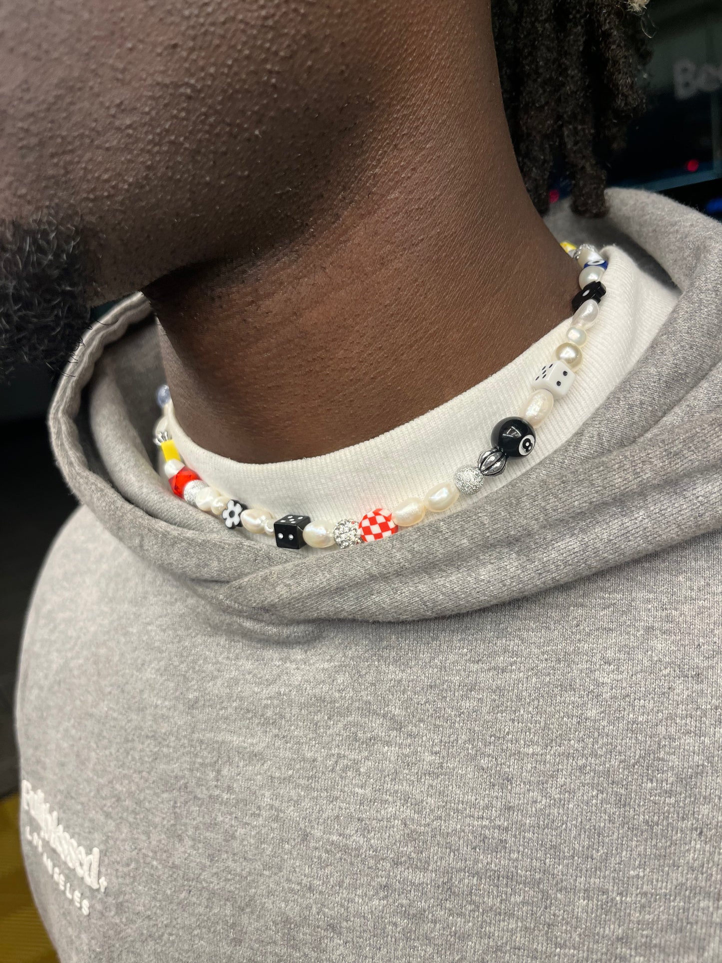 HAPPY-GO-LUCKY Pearl Necklace