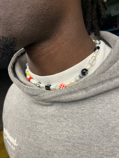 HAPPY-GO-LUCKY Pearl Necklace