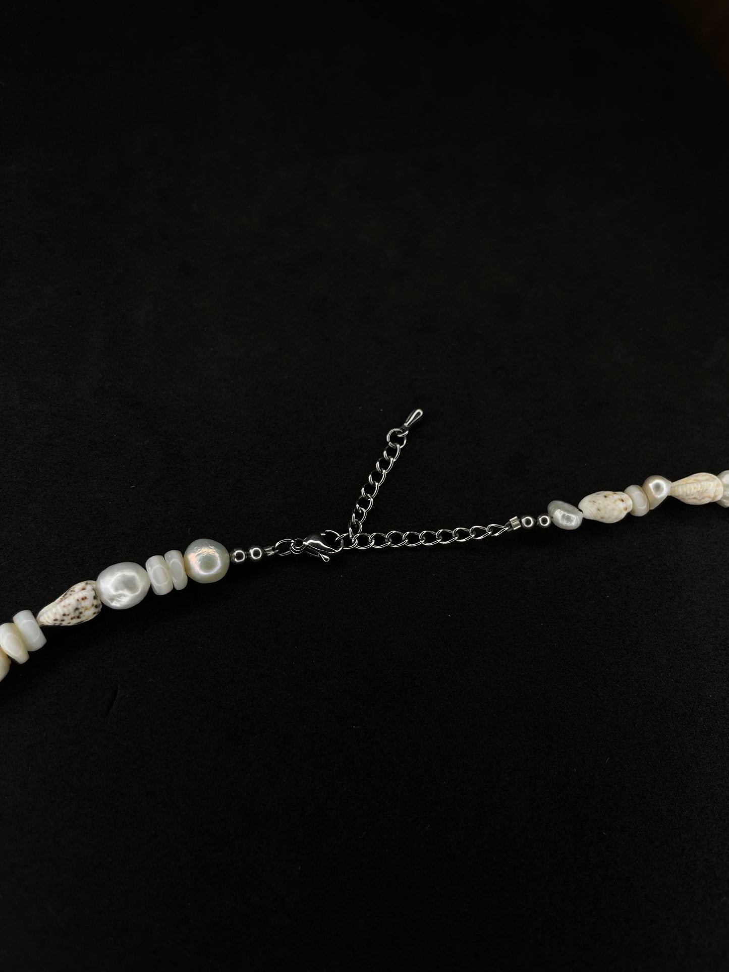 x2 Shell Pearl Necklaces - White/Brown