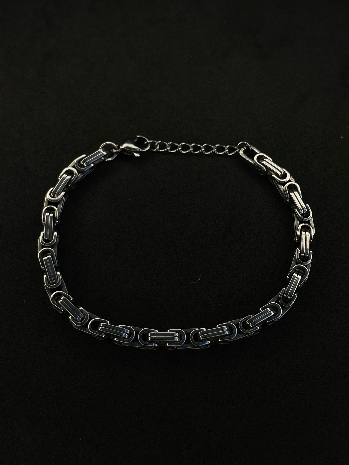 Stainless Steel Rope Chain Bracelet - Silver