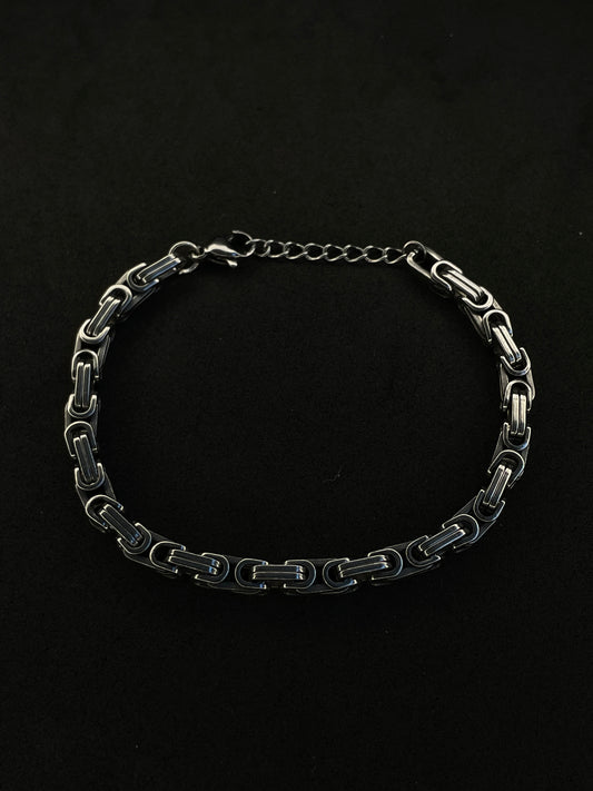 Stainless Steel Rope Chain Bracelet - Silver