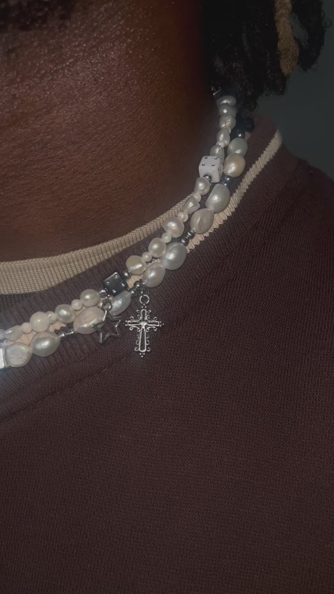 x2 Freshwater Pearl Necklaces (Mixed Charms) - White – Styled By